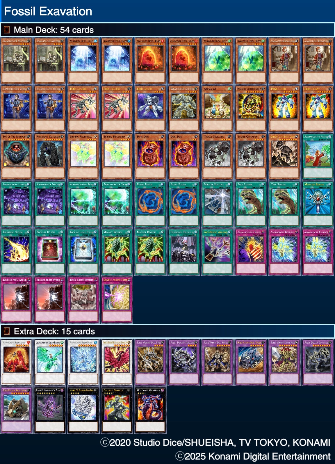 Rose Blossom 1st Deck List